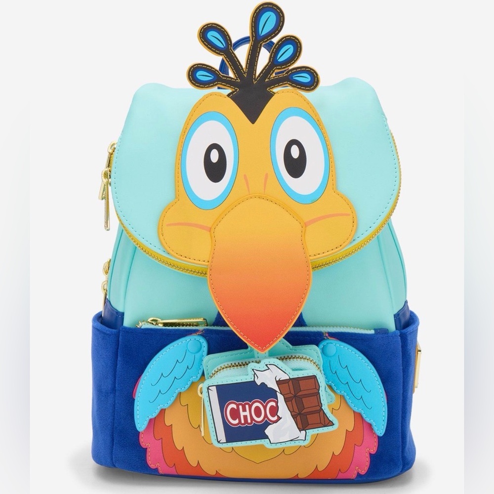 New Loungefly Disney Pixar Up Kevin Figural Mini Backpack